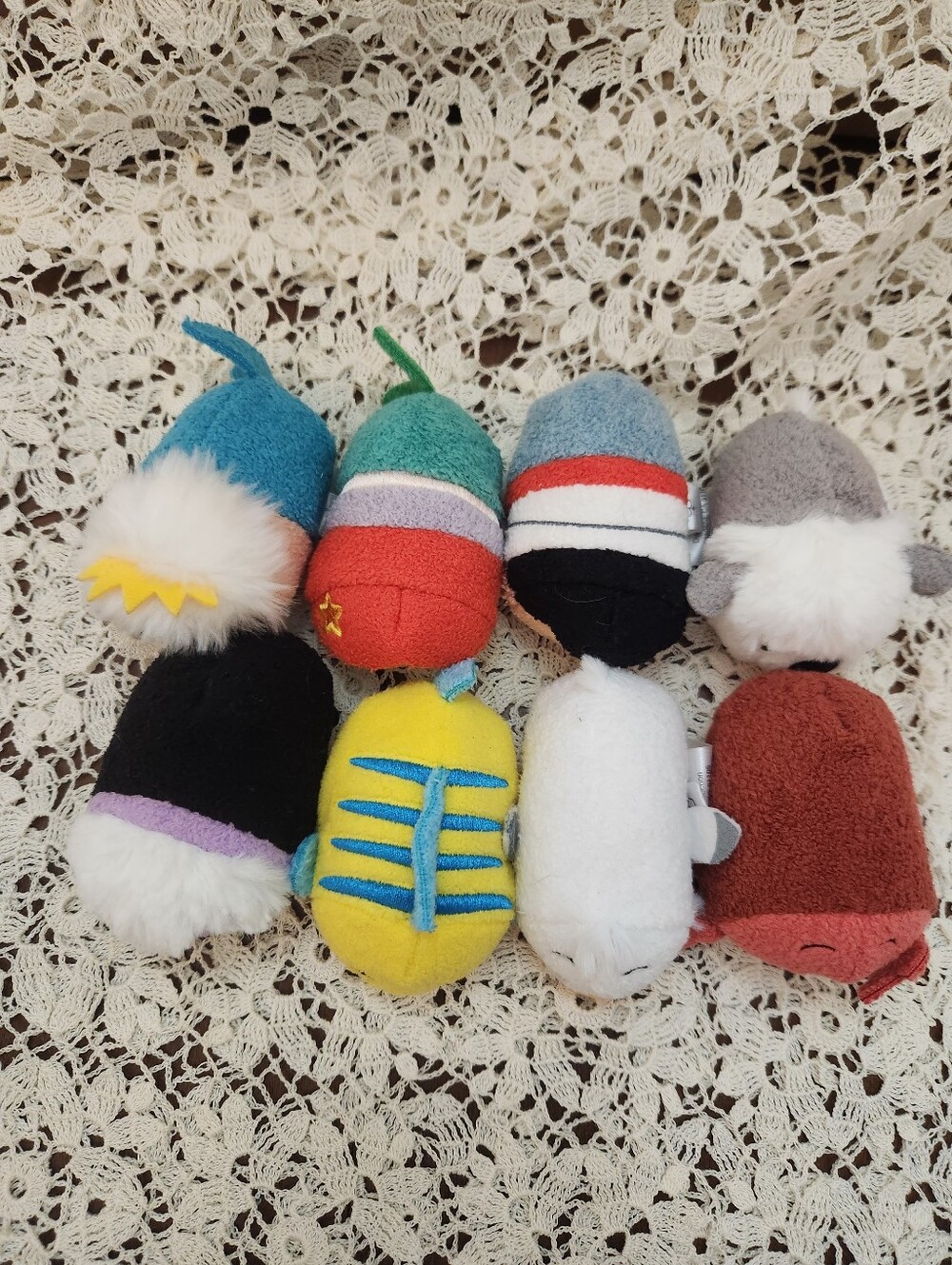 Disney Tsum Tsum The Little Mermaid collection Mini Plush Toy Set Of 8 - Picture 3 of 11
